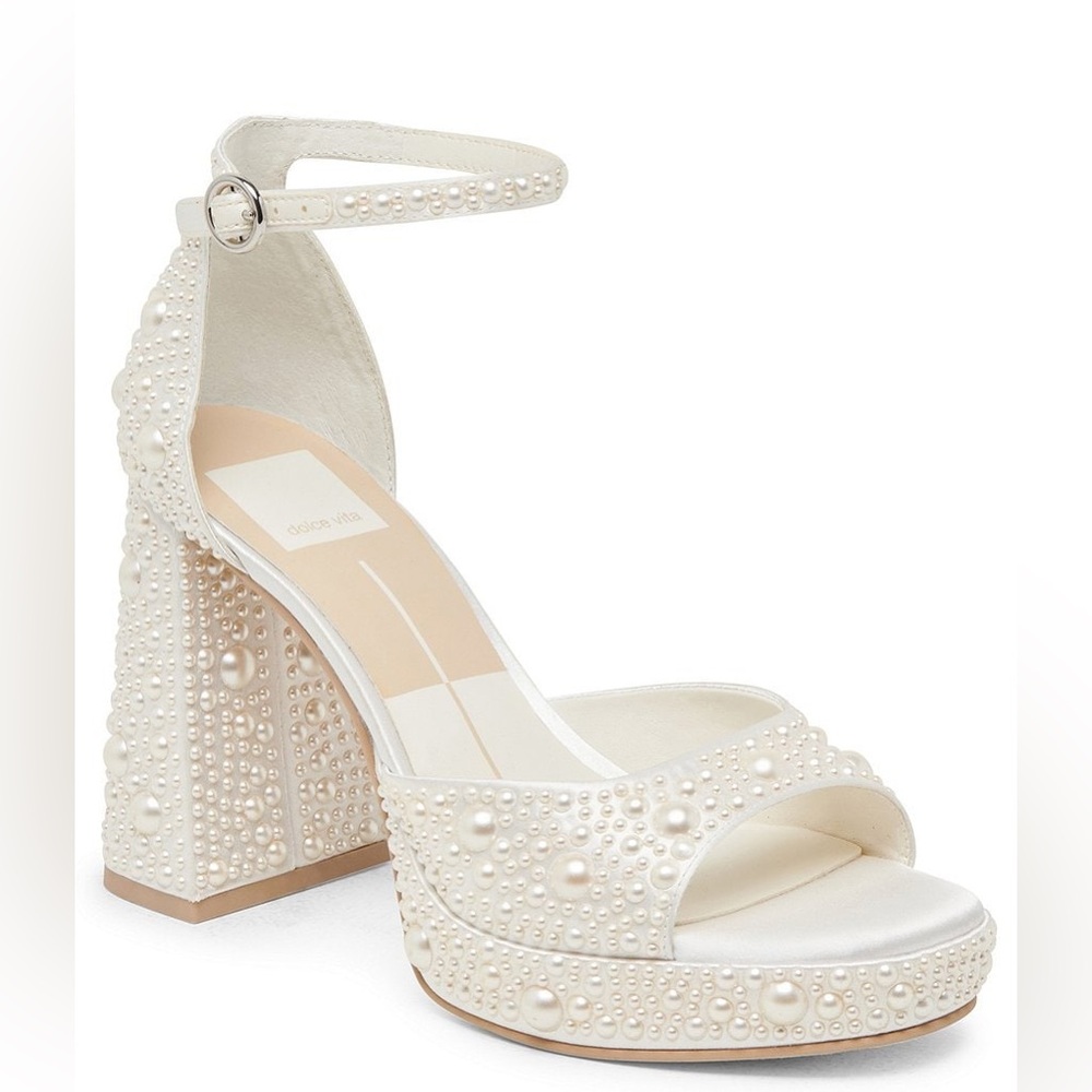 Dolce Vita Pandro Pearl Heel in White